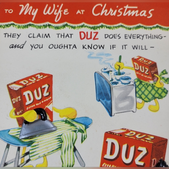 🎅🏼 RARE 1940s Vintage Funny Naughty Christmas Card - Bundle to Save $ 🎅🏼 - Picture 6 of 8